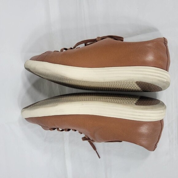 Cole Haan Grand OS Leather Sneakers Men Size 11 Lace Up Low Top Brown Casual - Picture 6 of 13